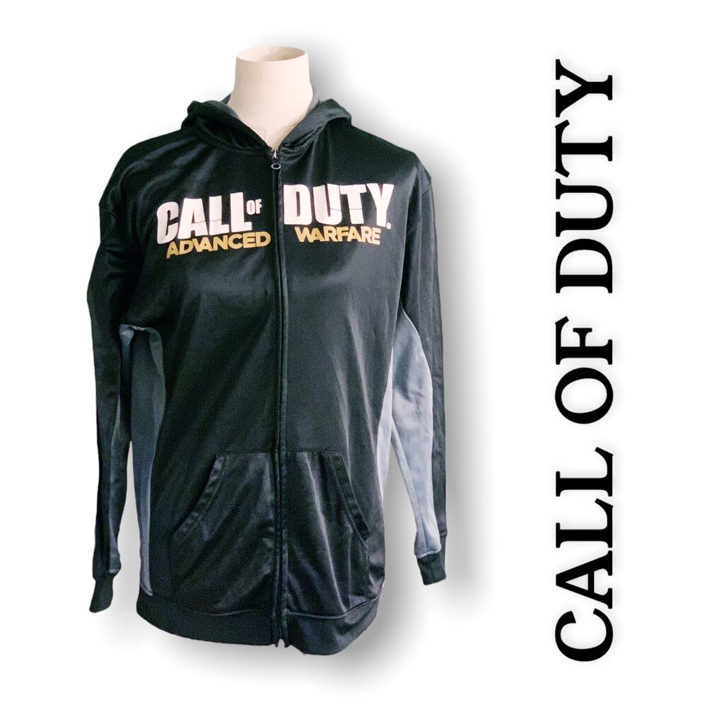 2014 Activision Call of Duty Advanced Warfare Black Kids Zip Up Hoodie Jacket
